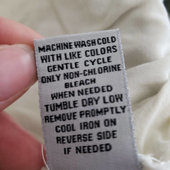 Hippie Laundry White Button Up Shirt Blue Stitching Sz S - Picture 8 of 8